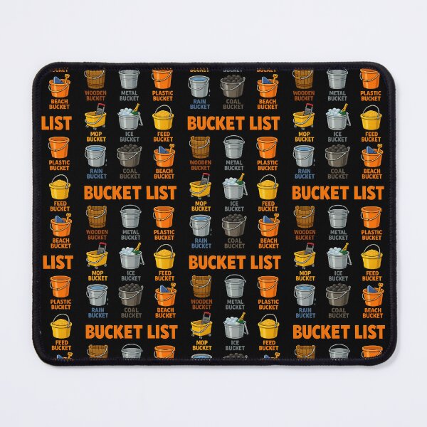 Item preview, Literal Bucket List Funny Bucket Collection Pun designed and sold by TeeTimeTreasure.
