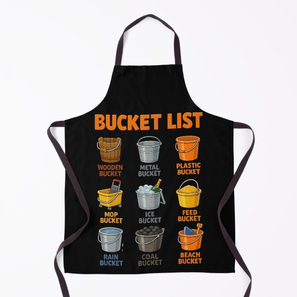 Item preview, Literal Bucket List Funny Bucket Collection Pun designed and sold by TeeTimeTreasure.