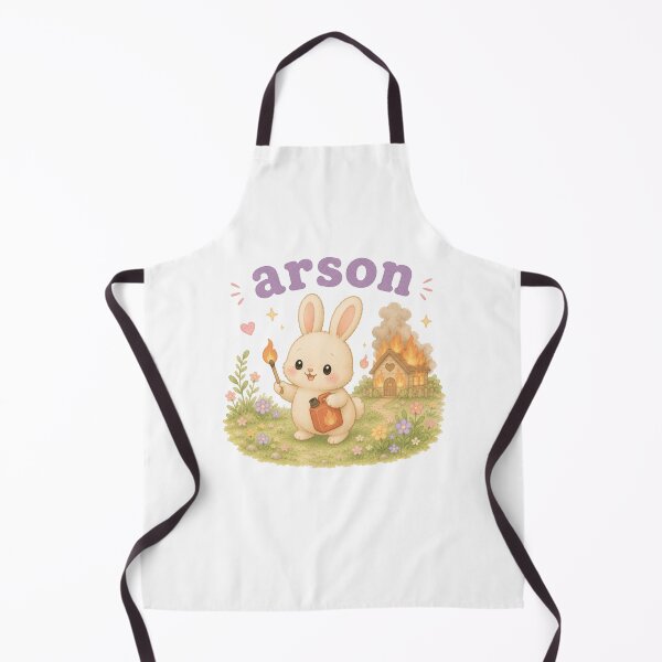 Item preview, Arson Cute Bunny Shirt | Funny Animal Pun Kawaii Rabbit Tee | Dark Humor Cute Bunny Gift designed and sold by SleepyLlamaClothes.
