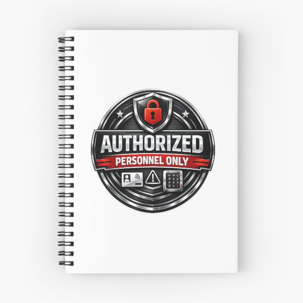 Item preview, AUTHORIZED PERSONNEL ONLY - SIGNS - RETRO MODERN SIGN - UNIQUE RARE ORIGINAL TSHIRT STICKER designed and sold by SentientGallery.