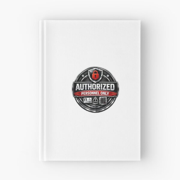 Item preview, AUTHORIZED PERSONNEL ONLY - SIGNS - RETRO MODERN SIGN - UNIQUE RARE ORIGINAL TSHIRT STICKER designed and sold by SentientGallery.