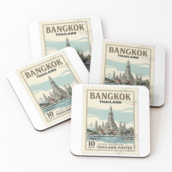 Item preview, Wat Arun Temple of Dawn Bangkok Travel Stamp designed and sold by k3rstman1.