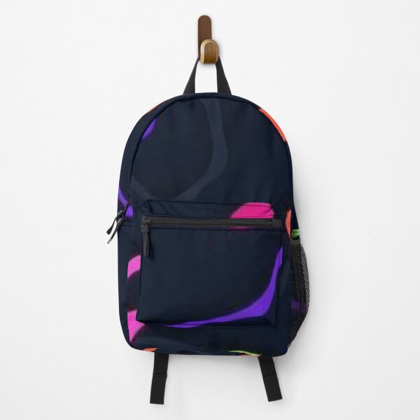 Item preview, Neon Fluid Lines Dark Abstract Topographic Pattern designed and sold by LYAN-STORE.