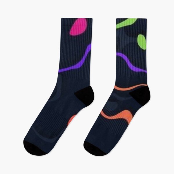 Item preview, Neon Fluid Lines Dark Abstract Topographic Pattern designed and sold by LYAN-STORE.