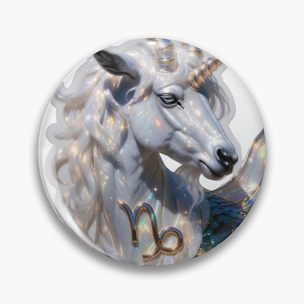 Item preview, Capricorn Elegant Sea Goat Portrait designed and sold by Zodiac Celestial Art.