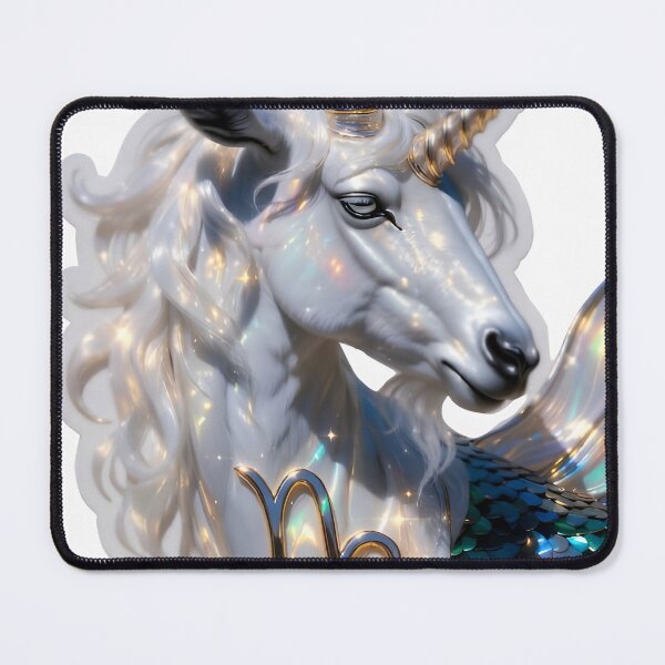Item preview, Capricorn Elegant Sea Goat Portrait designed and sold by Zodiac Celestial Art.