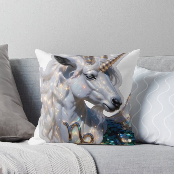 Item preview, Capricorn Elegant Sea Goat Portrait designed and sold by Zodiac Celestial Art.