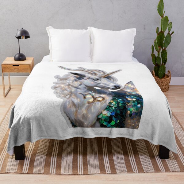 Item preview, Capricorn Elegant Sea Goat Portrait designed and sold by Zodiac Celestial Art.