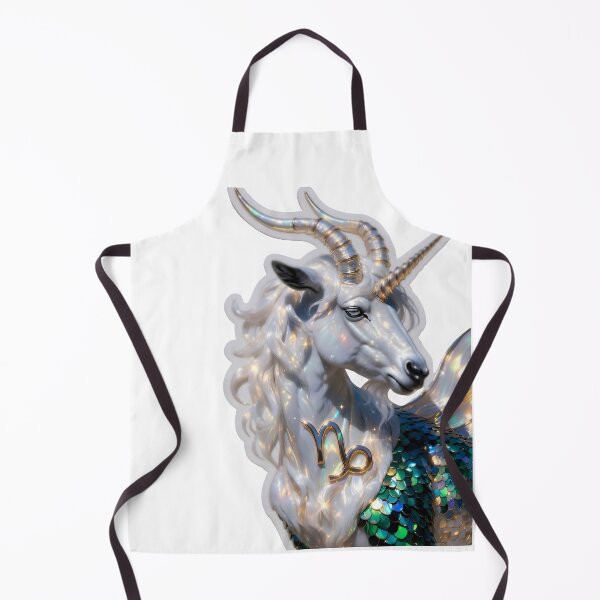 Item preview, Capricorn Elegant Sea Goat Portrait designed and sold by Zodiac Celestial Art.