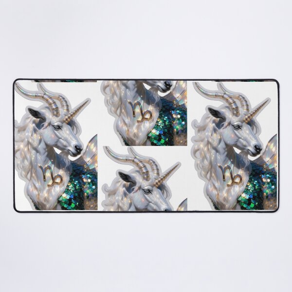 Item preview, Capricorn Elegant Sea Goat Portrait designed and sold by Zodiac Celestial Art.