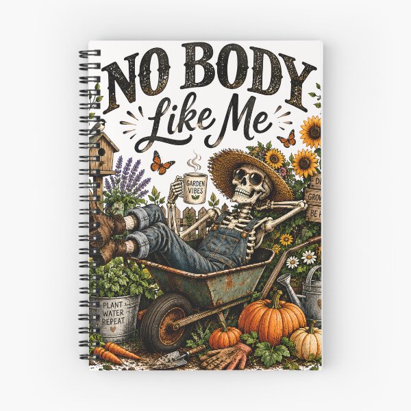 Item preview, No Body Like Me | Funny Skeleton Gardener Vintage Halloween Design designed and sold by KAM-KAM-STORE.