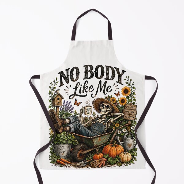 Item preview, No Body Like Me | Funny Skeleton Gardener Vintage Halloween Design designed and sold by KAM-KAM-STORE.