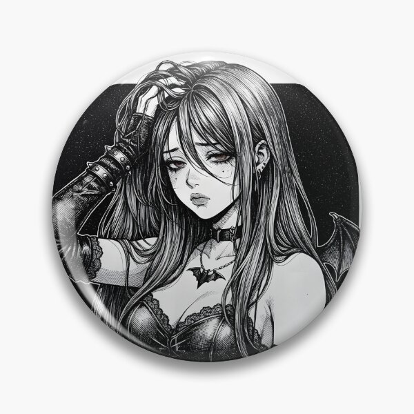 Item preview, Sad Goth Girl Bat Wing Design designed and sold by OH-MY-GOTH.