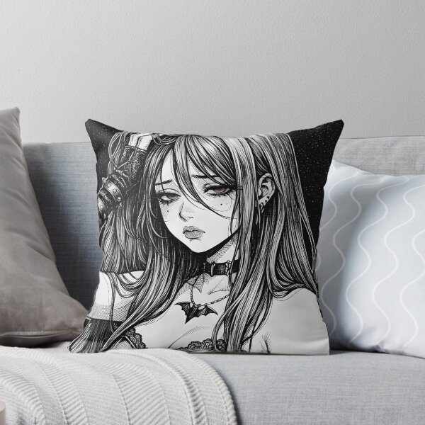 Item preview, Sad Goth Girl Bat Wing Design designed and sold by OH-MY-GOTH.
