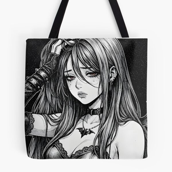 Item preview, Sad Goth Girl Bat Wing Design designed and sold by OH-MY-GOTH.