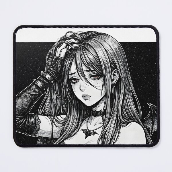 Item preview, Sad Goth Girl Bat Wing Design designed and sold by OH-MY-GOTH.