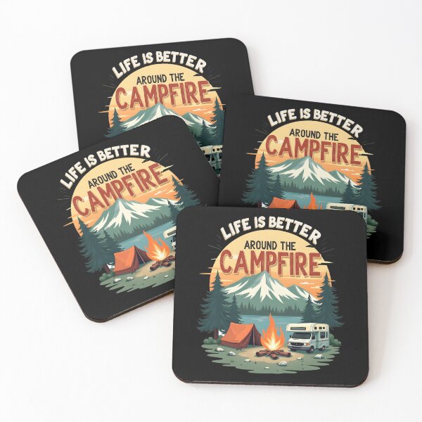 Item preview, Life Is Better Around The Campfire designed and sold by SafariCreativeD.