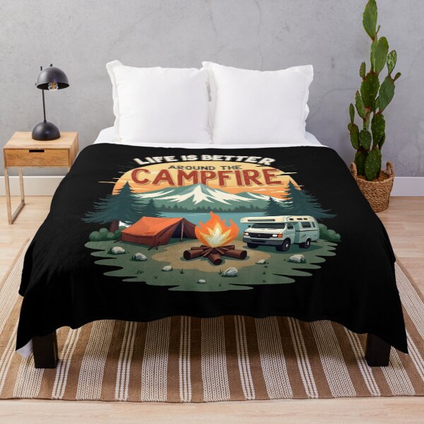 Item preview, Life Is Better Around The Campfire designed and sold by SafariCreativeD.