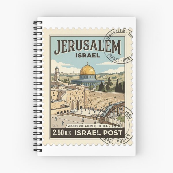 Item preview, Jerusalem Western Wall Dome Rock Travel Stamp designed and sold by k3rstman1.