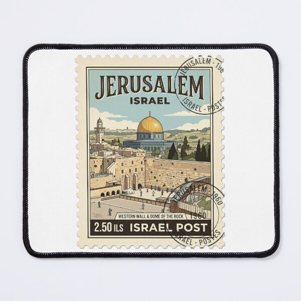 Item preview, Jerusalem Western Wall Dome Rock Travel Stamp designed and sold by k3rstman1.
