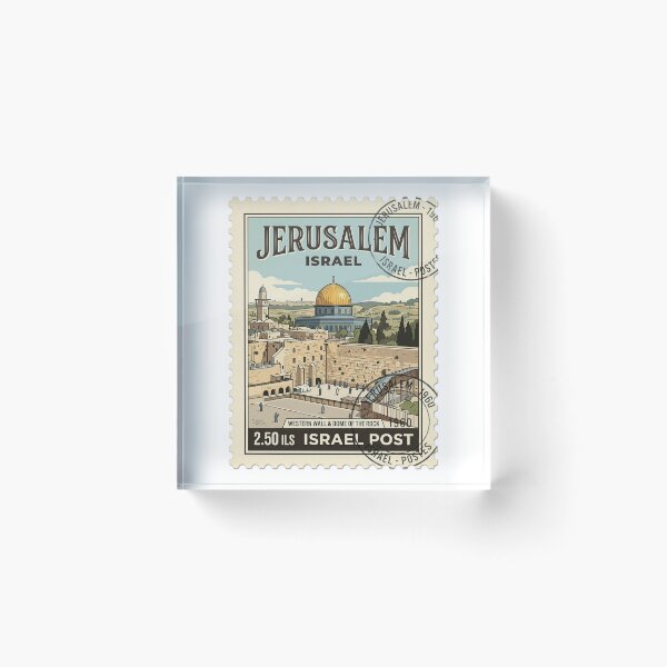 Item preview, Jerusalem Western Wall Dome Rock Travel Stamp designed and sold by k3rstman1.