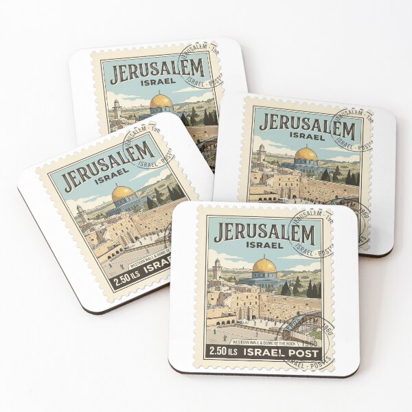 Item preview, Jerusalem Western Wall Dome Rock Travel Stamp designed and sold by k3rstman1.