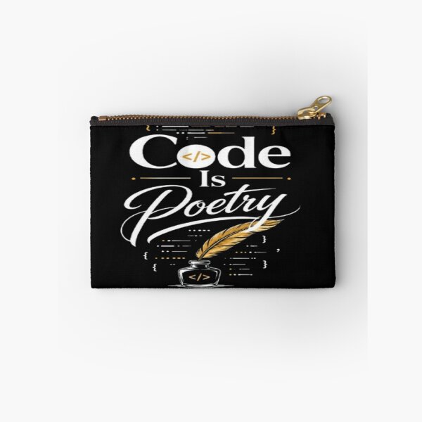Item preview, Code Is Poetry – Minimalist Programmer Typography Design for Developers & Coders designed and sold by v6ziix.
