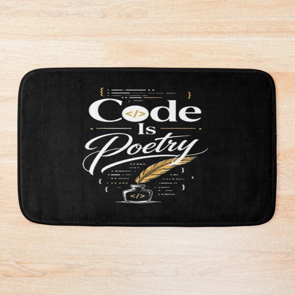 Item preview, Code Is Poetry – Minimalist Programmer Typography Design for Developers & Coders designed and sold by v6ziix.