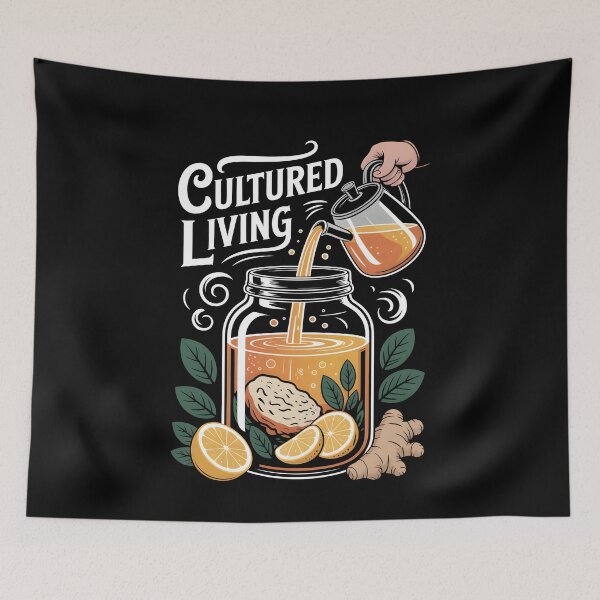 Item preview, Cultured Living Kombucha Brew designed and sold by MooonTees.