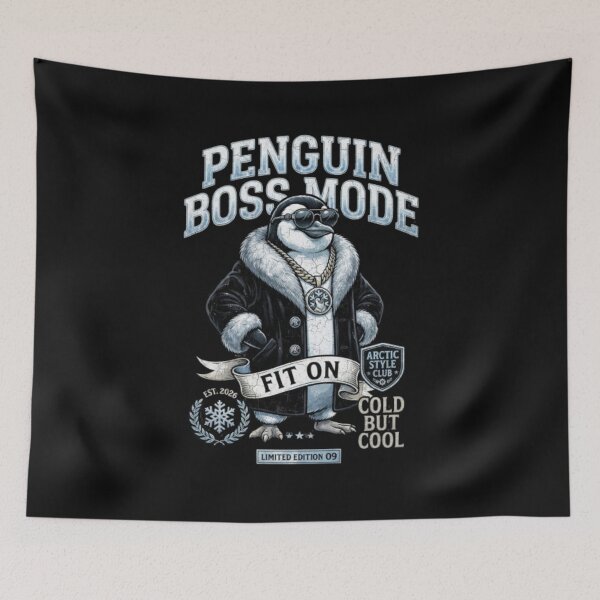 Item preview,  Penguin Boss Mode Funny Cool Animal Streetwear Shirt designed and sold by Fit On.