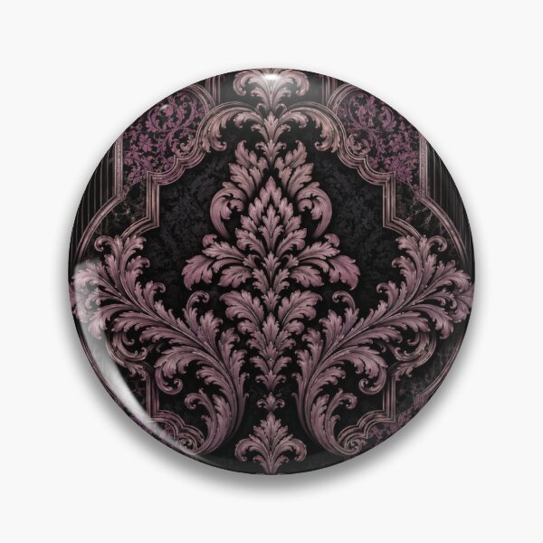 Item preview, Mauve-Black Baroque & Damask designed and sold by DesignsByPrnces.