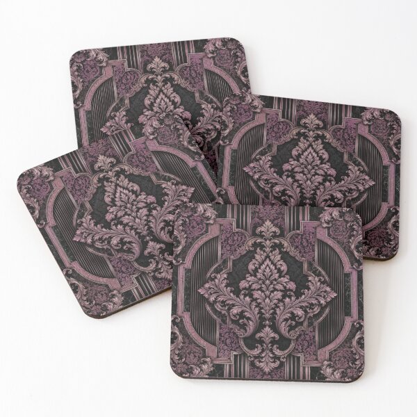Item preview, Mauve-Black Baroque & Damask designed and sold by DesignsByPrnces.