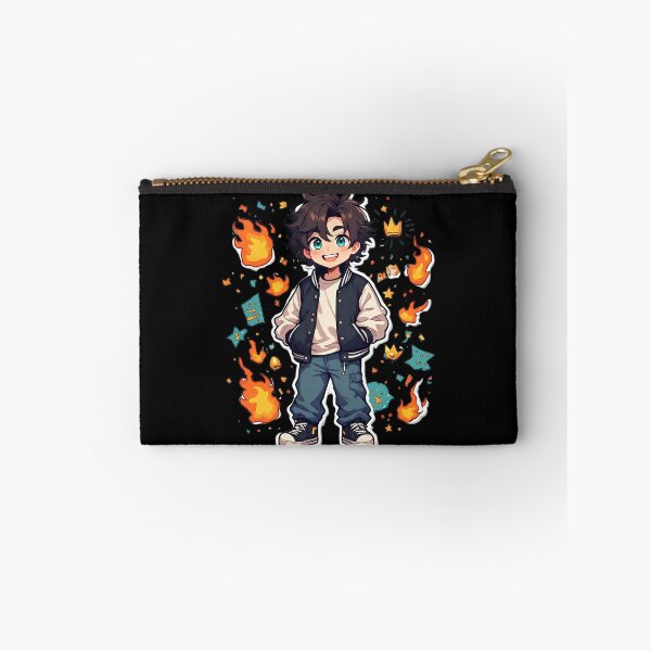 Item preview, Anime Boy Fire Power Chibi Sticker designed and sold by Radhestore.
