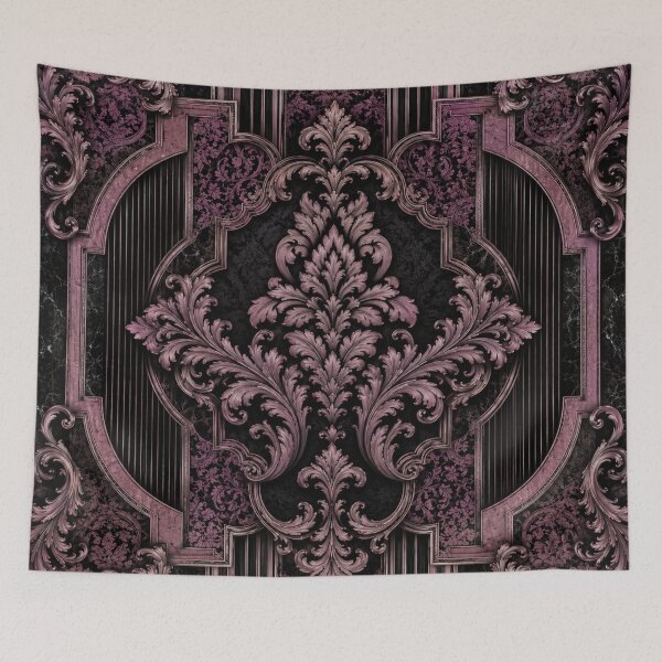 Item preview, Mauve-Black Baroque & Damask designed and sold by DesignsByPrnces.