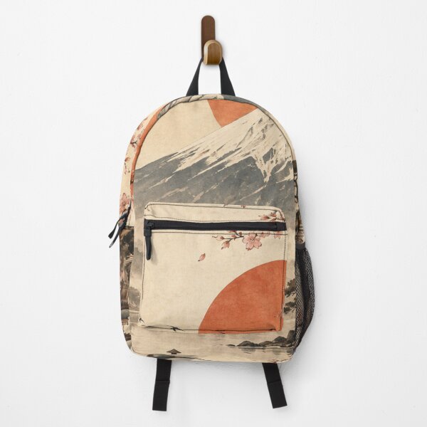 Item preview, Mount Fuji Japanese Cherry Blossom Pagoda Red Sun Boat Graphic designed and sold by PACS0011.
