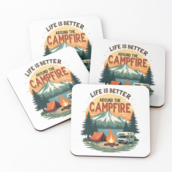 Item preview, Life Is Better Around The Campfire designed and sold by SafariCreativeD.