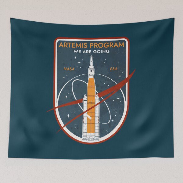 Item preview, Artemis Program. We Are Going. Nasa Esa Commemorative Badge   designed and sold by Jalenourtney.