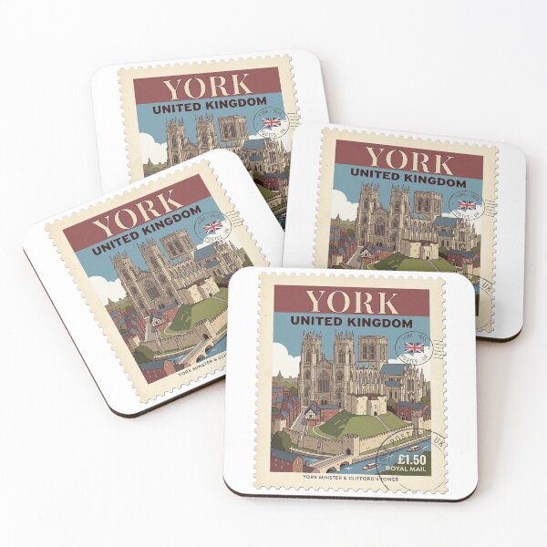 Item preview, Vintage York Minster Clifford's Tower Travel Stamp designed and sold by k3rstman1.