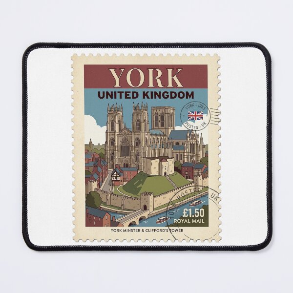 Item preview, Vintage York Minster Clifford's Tower Travel Stamp designed and sold by k3rstman1.
