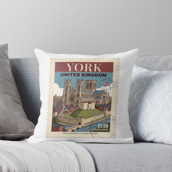 Item preview, Vintage York Minster Clifford's Tower Travel Stamp designed and sold by k3rstman1.