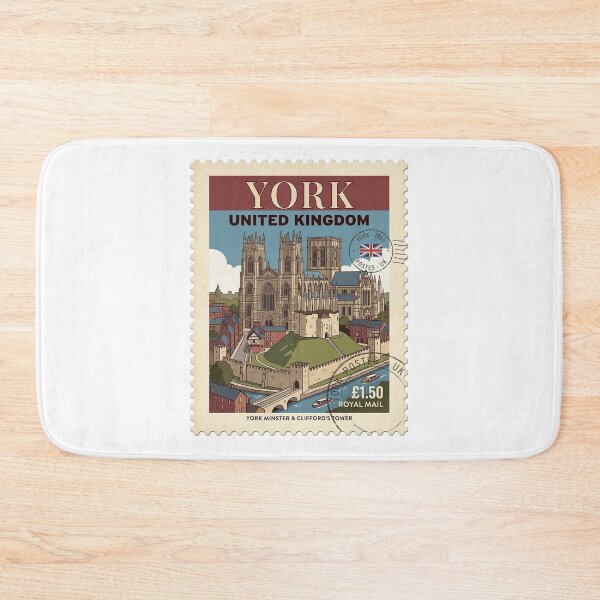 Item preview, Vintage York Minster Clifford's Tower Travel Stamp designed and sold by k3rstman1.