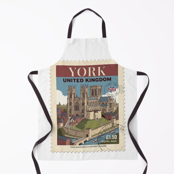 Item preview, Vintage York Minster Clifford's Tower Travel Stamp designed and sold by k3rstman1.
