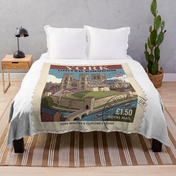 Item preview, Vintage York Minster Clifford's Tower Travel Stamp designed and sold by k3rstman1.