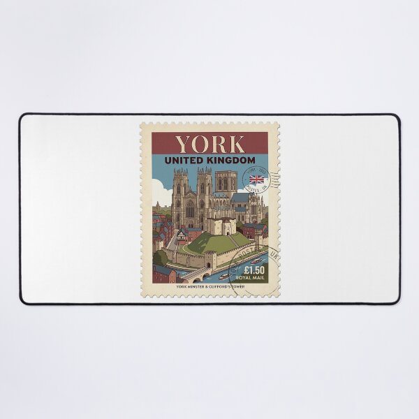 Item preview, Vintage York Minster Clifford's Tower Travel Stamp designed and sold by k3rstman1.