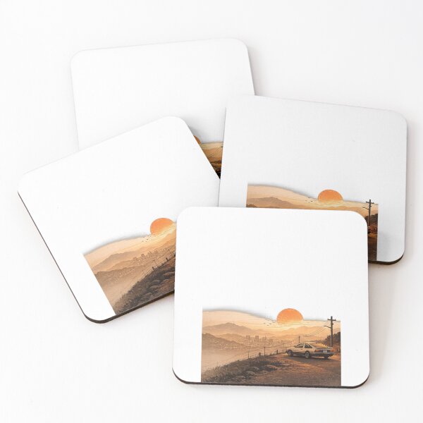 Item preview, Retro Sunset Drive – Minimalist JDM Landscape T-Shirt designed and sold by LarkLeaf.