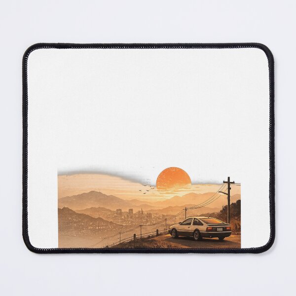 Item preview, Retro Sunset Drive – Minimalist JDM Landscape T-Shirt designed and sold by LarkLeaf.