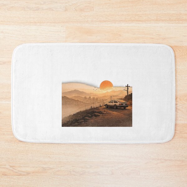 Item preview, Retro Sunset Drive – Minimalist JDM Landscape T-Shirt designed and sold by LarkLeaf.