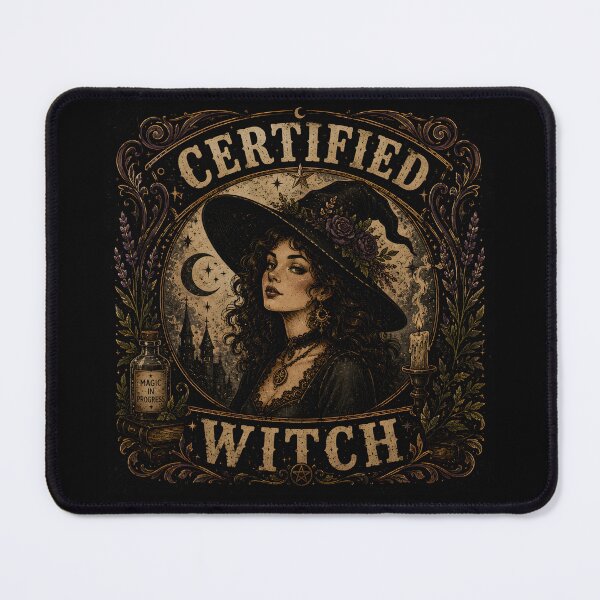 Item preview, Certified Witch | Vintage Gothic Witch Aesthetic Halloween Design designed and sold by KAM-KAM-STORE.