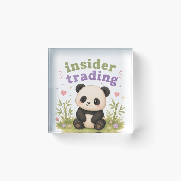 Item preview, Insider Trading Cute Panda Shirt | Funny Panda Pun Kawaii Animal Tee | Finance Humor Gift designed and sold by SleepyLlamaClothes.