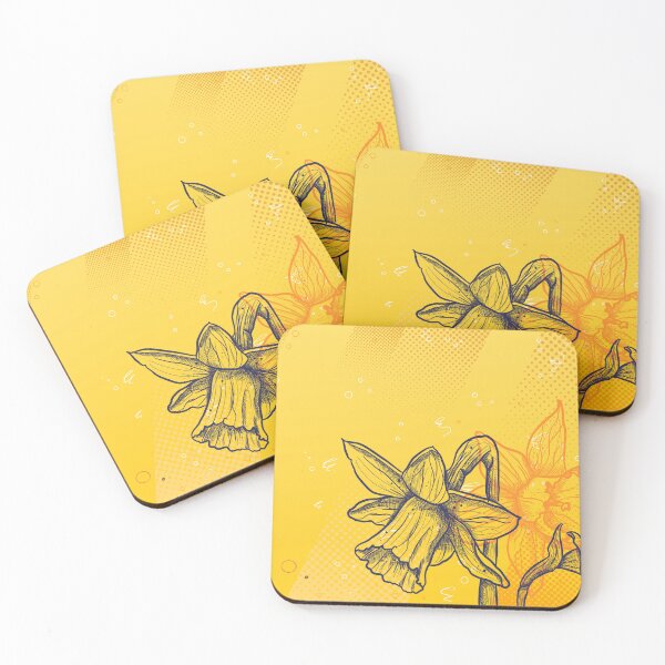 Item preview, Daffodil Flowers Yellow Botanical Art designed and sold by chaaval.
